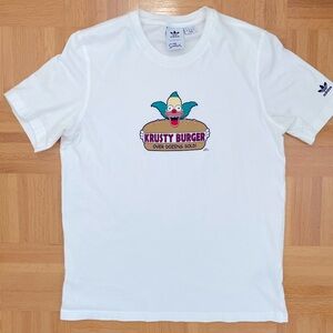 Adidas The Simpsons Krusty the Clown tee. Medium